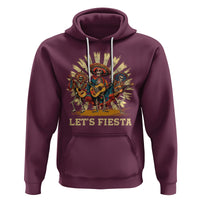 Cinco De Mayo Hoodie Let's Fiesta Skeleton Dancing Mexican Party - Wonder Print Shop