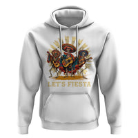 Cinco De Mayo Hoodie Let's Fiesta Skeleton Dancing Mexican Party - Wonder Print Shop