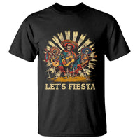 Cinco De Mayo T Shirt Let's Fiesta Skeleton Dancing Mexican Party - Wonder Print Shop