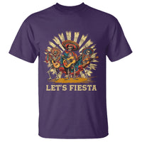 Cinco De Mayo T Shirt Let's Fiesta Skeleton Dancing Mexican Party - Wonder Print Shop
