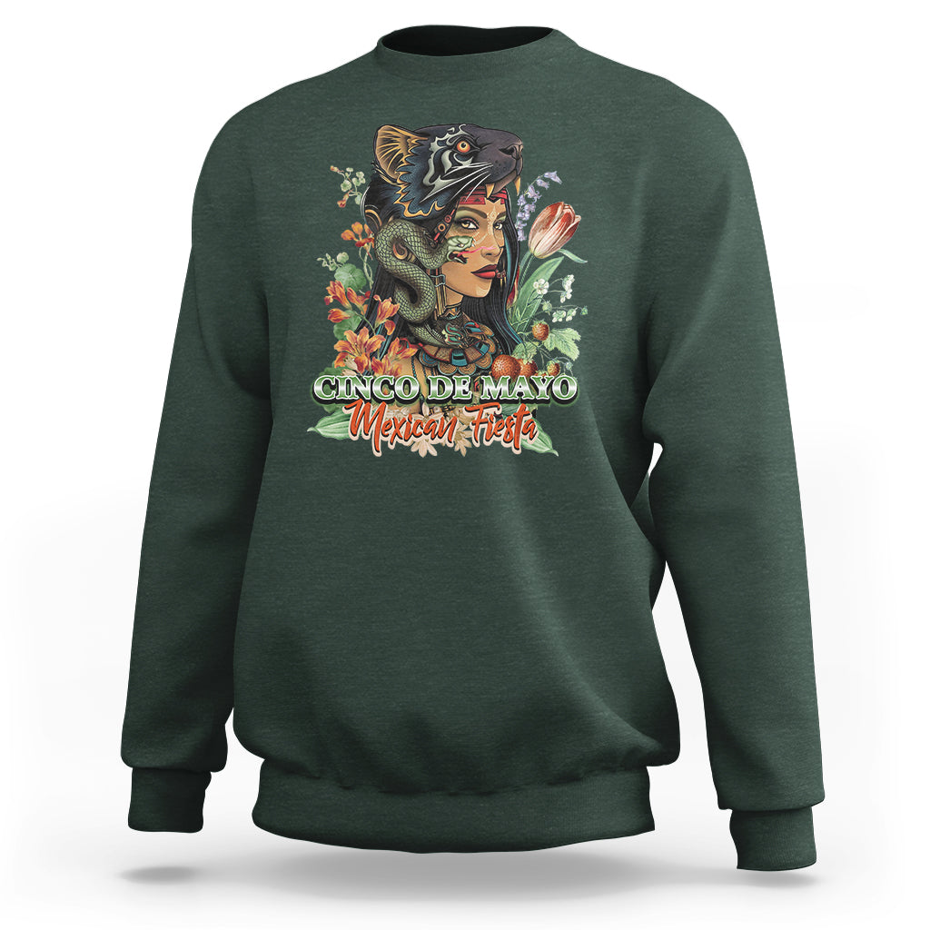 Cinco De Mayo Mexican Fiesta Aztec Sweatshirt - Wonder Print Shop