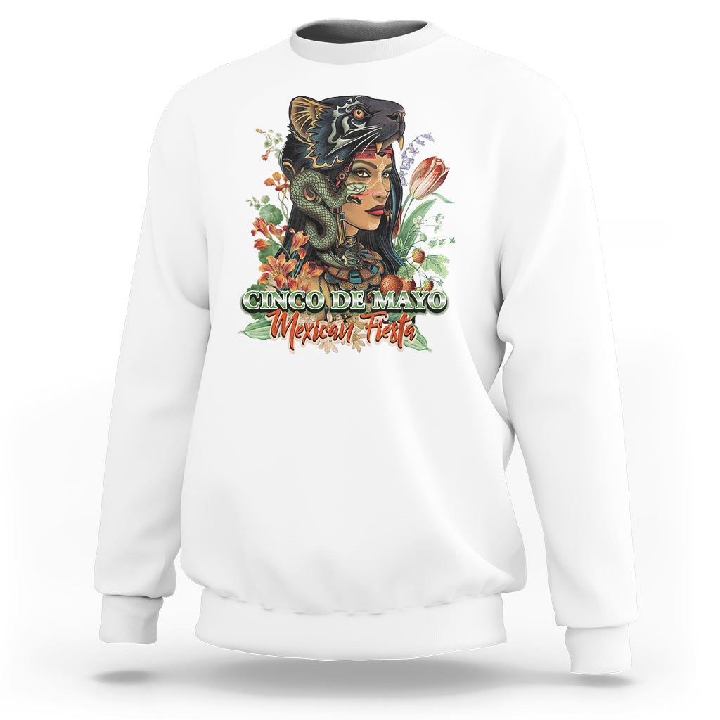 Cinco De Mayo Mexican Fiesta Aztec Sweatshirt - Wonder Print Shop