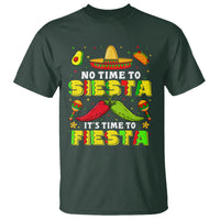 Cinco De Mayo T Shirt No Time To Siesta It's Time To Fiesta Mexican Party - Wonder Print Shop