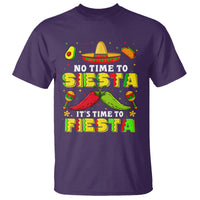 Cinco De Mayo T Shirt No Time To Siesta It's Time To Fiesta Mexican Party - Wonder Print Shop