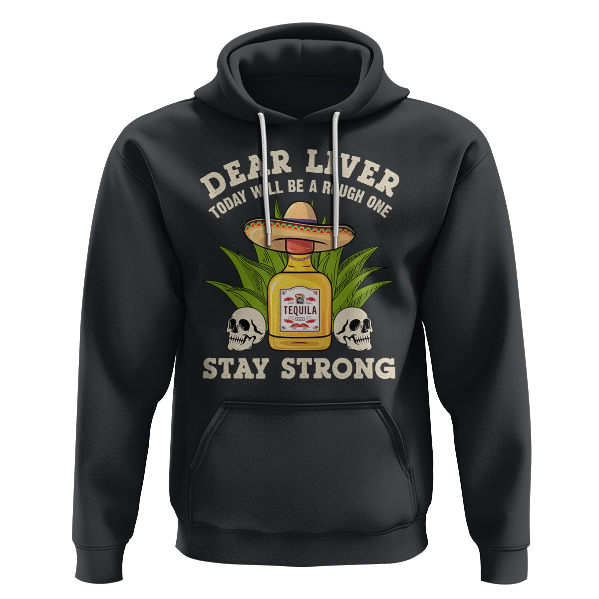 Cinco De Mayo Hoodie Dear Liver Today Will Be A Rough One Funny Drinking Mexican Party - Wonder Print Shop