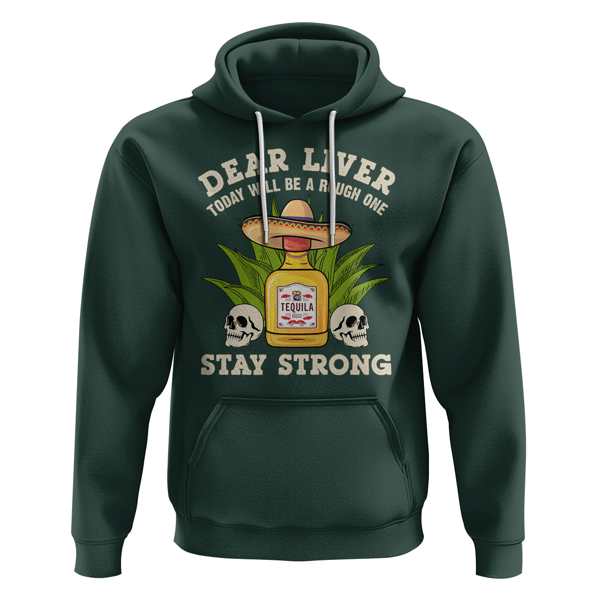 Cinco De Mayo Hoodie Dear Liver Today Will Be A Rough One Funny Drinking Mexican Party - Wonder Print Shop