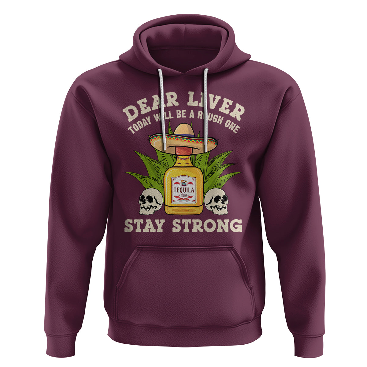 Cinco De Mayo Hoodie Dear Liver Today Will Be A Rough One Funny Drinking Mexican Party - Wonder Print Shop
