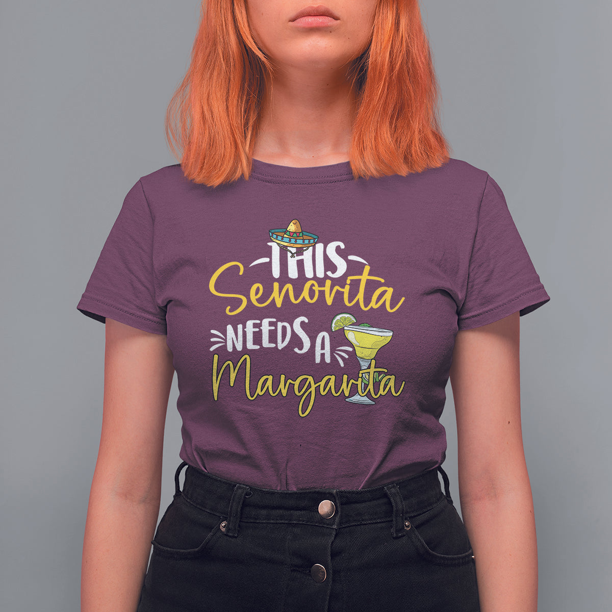 Cinco De Mayo T Shirt For Women This Senorita Needs A Margarita Funny Drinking - Wonder Print Shop