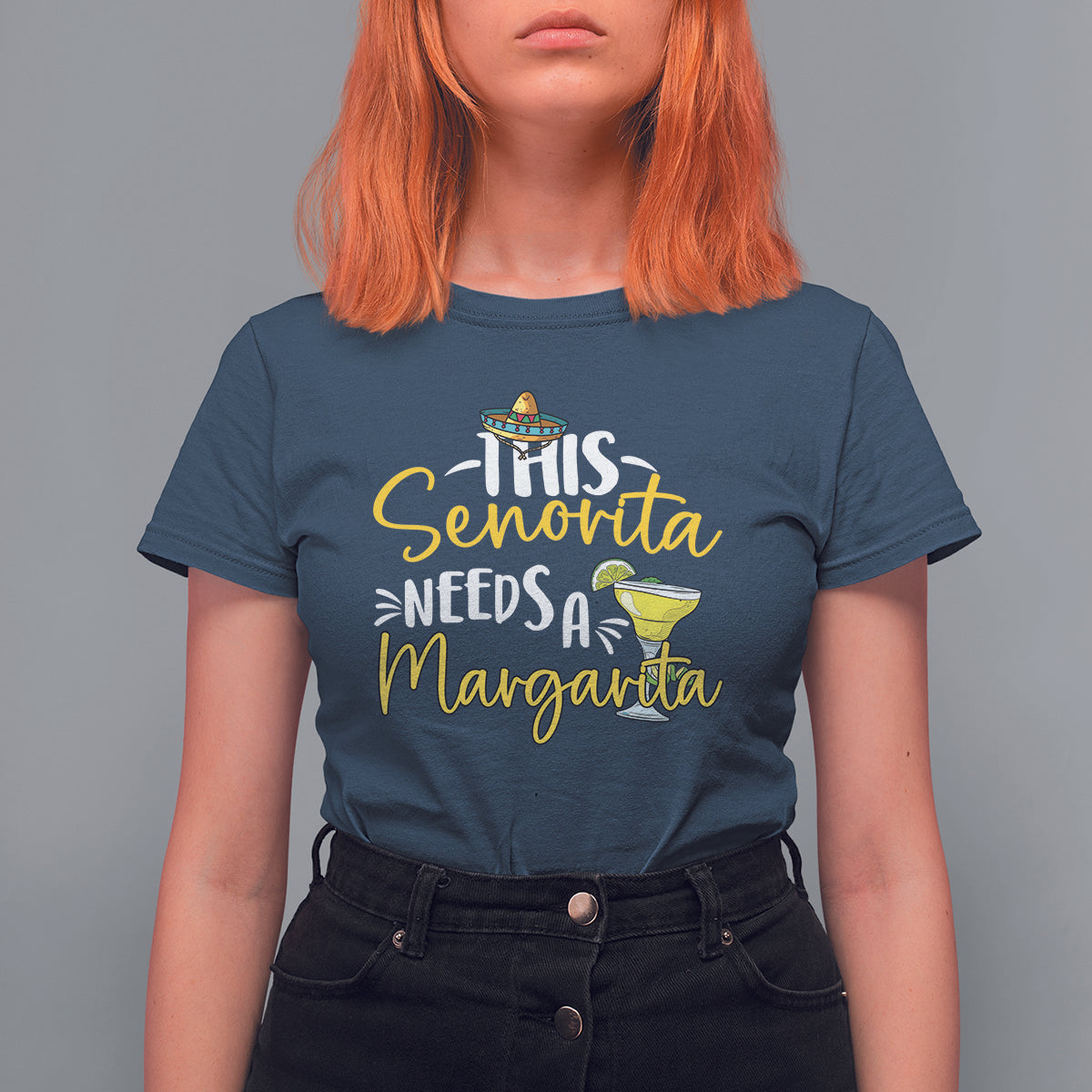 Cinco De Mayo T Shirt For Women This Senorita Needs A Margarita Funny Drinking - Wonder Print Shop