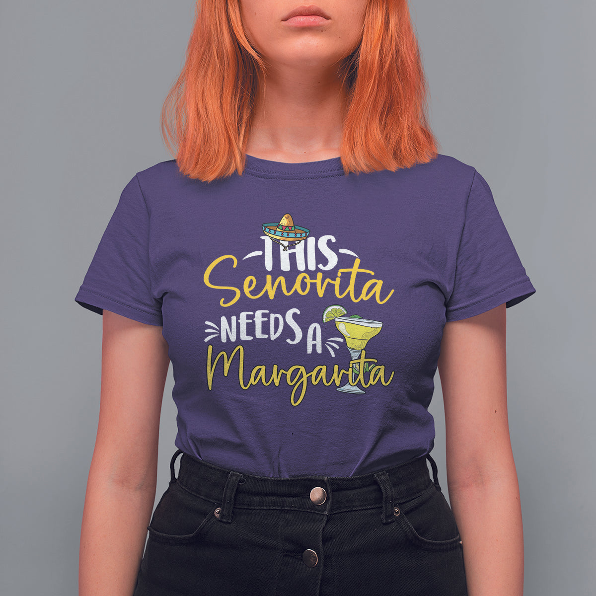 Cinco De Mayo T Shirt For Women This Senorita Needs A Margarita Funny Drinking - Wonder Print Shop