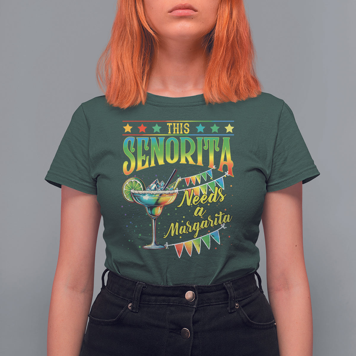 Cinco De Mayo T Shirt For Women This Senorita Needs A Margarita Funny Drinking - Wonder Print Shop