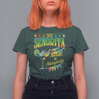 Cinco De Mayo T Shirt For Women This Senorita Needs A Margarita Funny Drinking - Wonder Print Shop