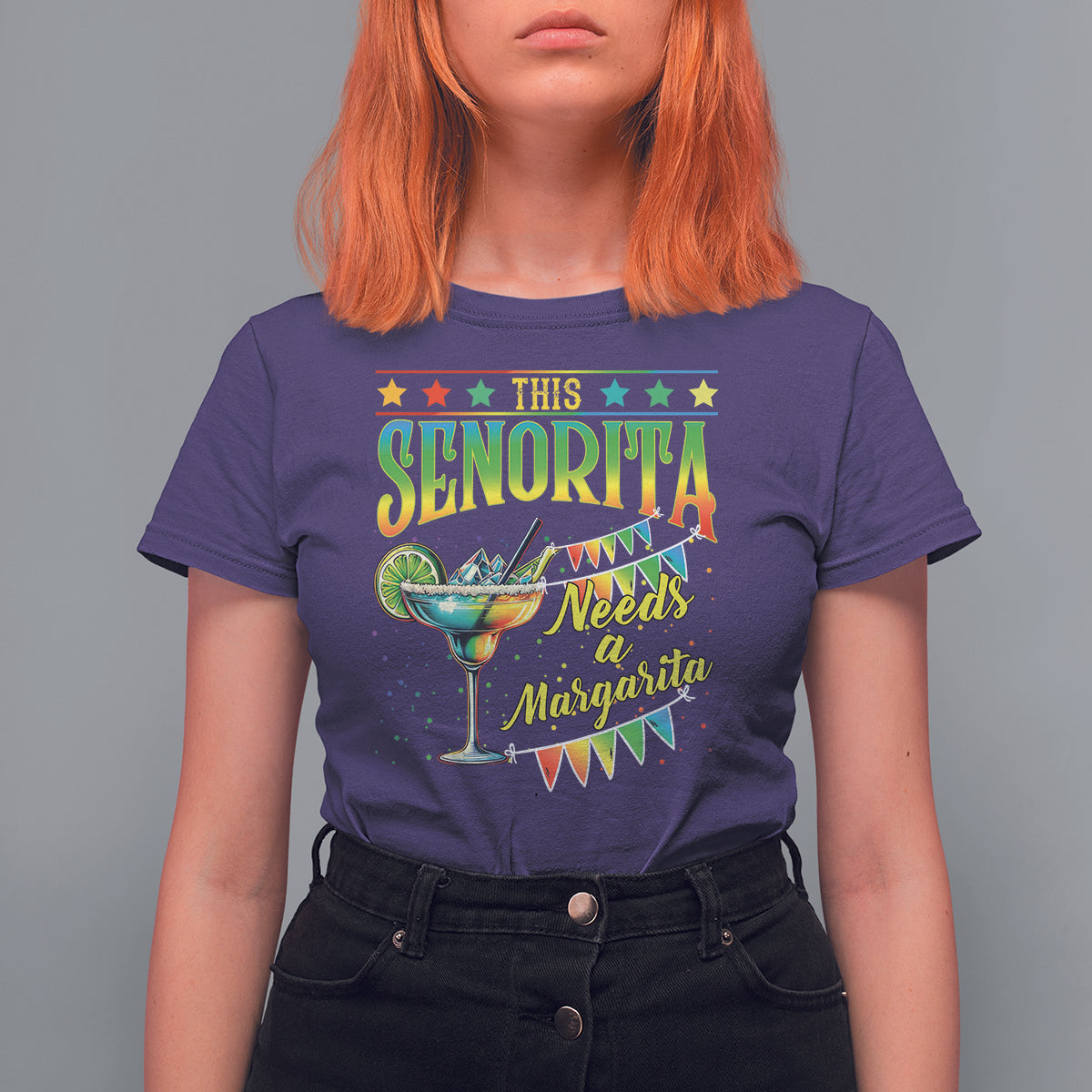 Cinco De Mayo T Shirt For Women This Senorita Needs A Margarita Funny Drinking - Wonder Print Shop