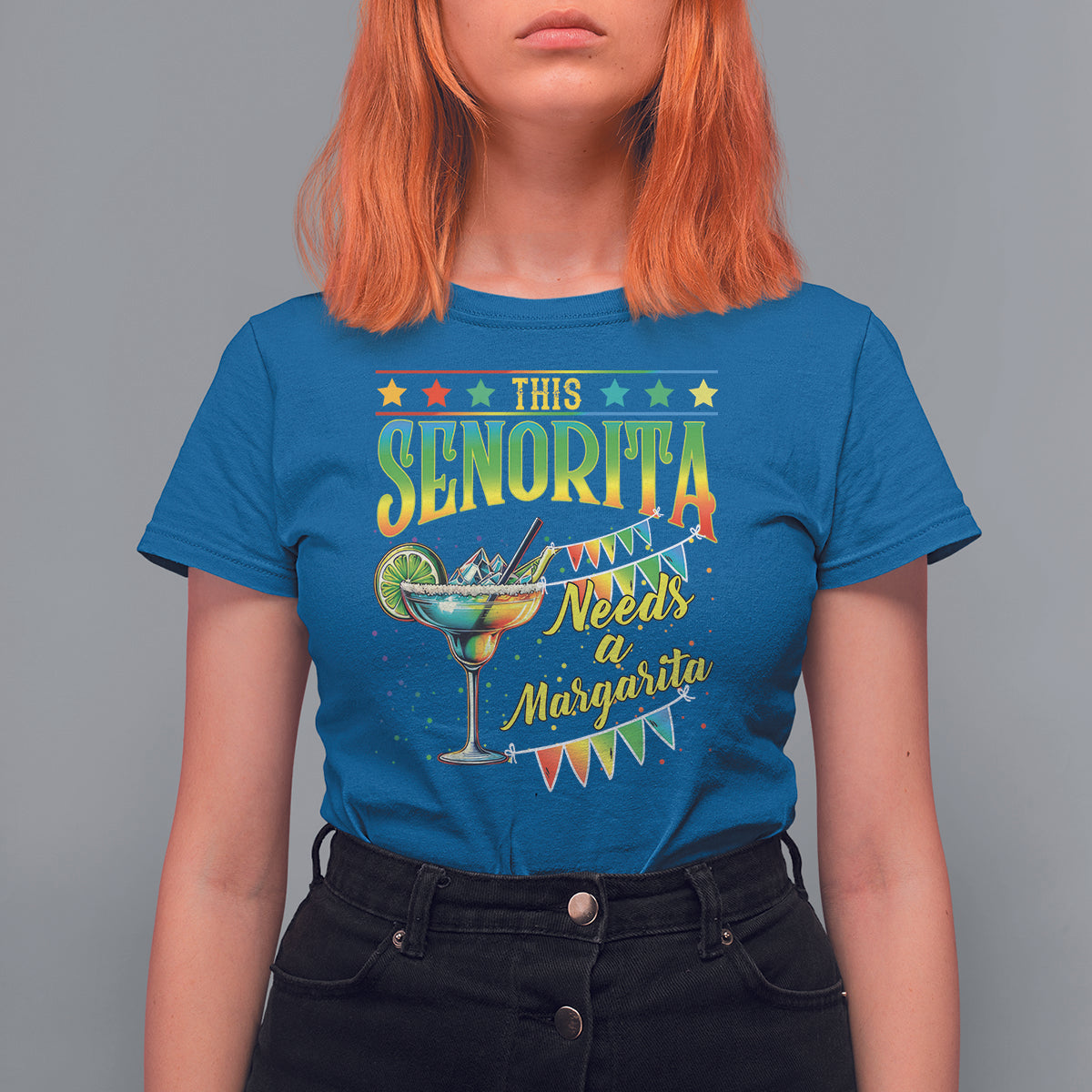 Cinco De Mayo T Shirt For Women This Senorita Needs A Margarita Funny Drinking - Wonder Print Shop