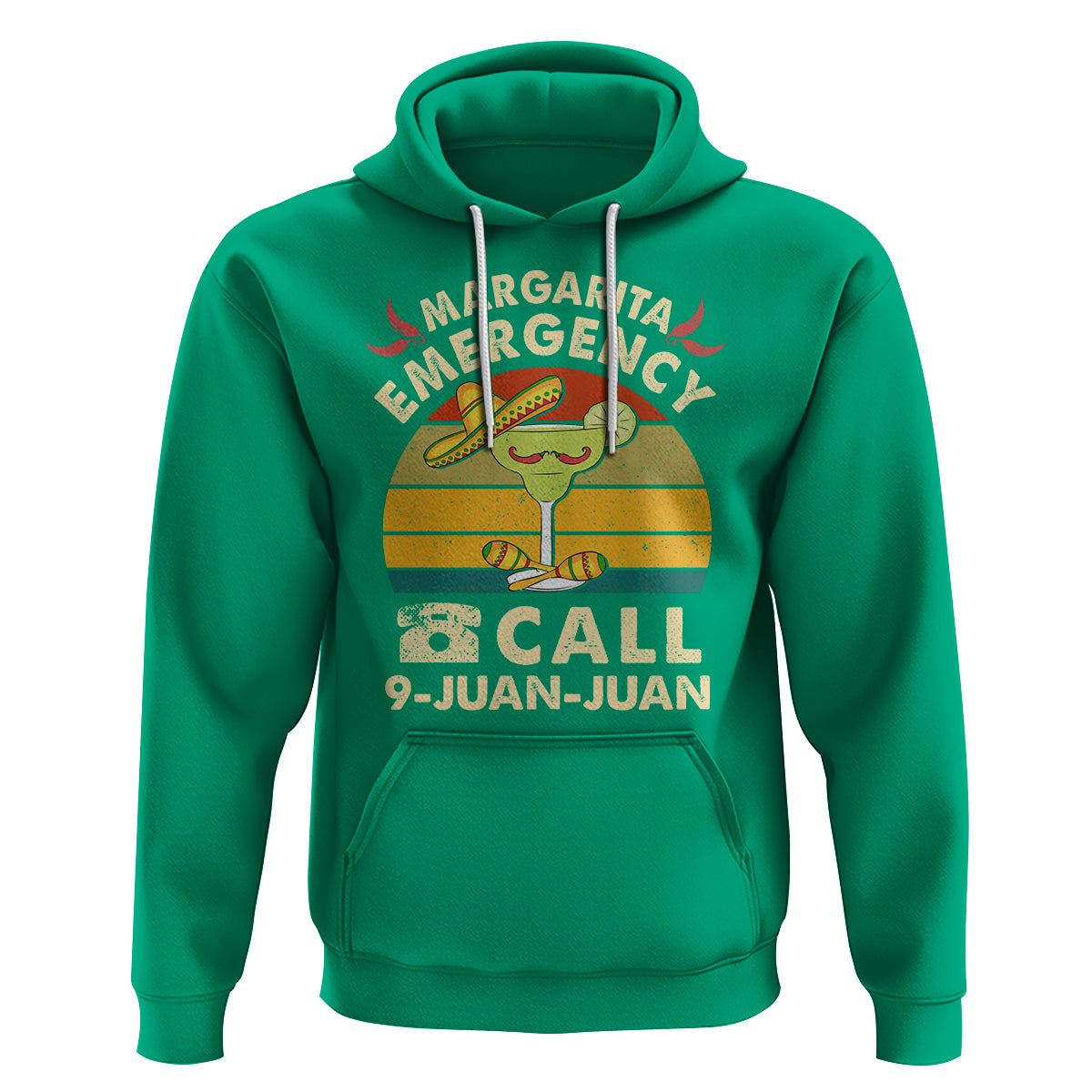 Cinco De Mayo Drinking Hoodie Margarita Emergency Call 9 Juan Juan - Wonder Print Shop