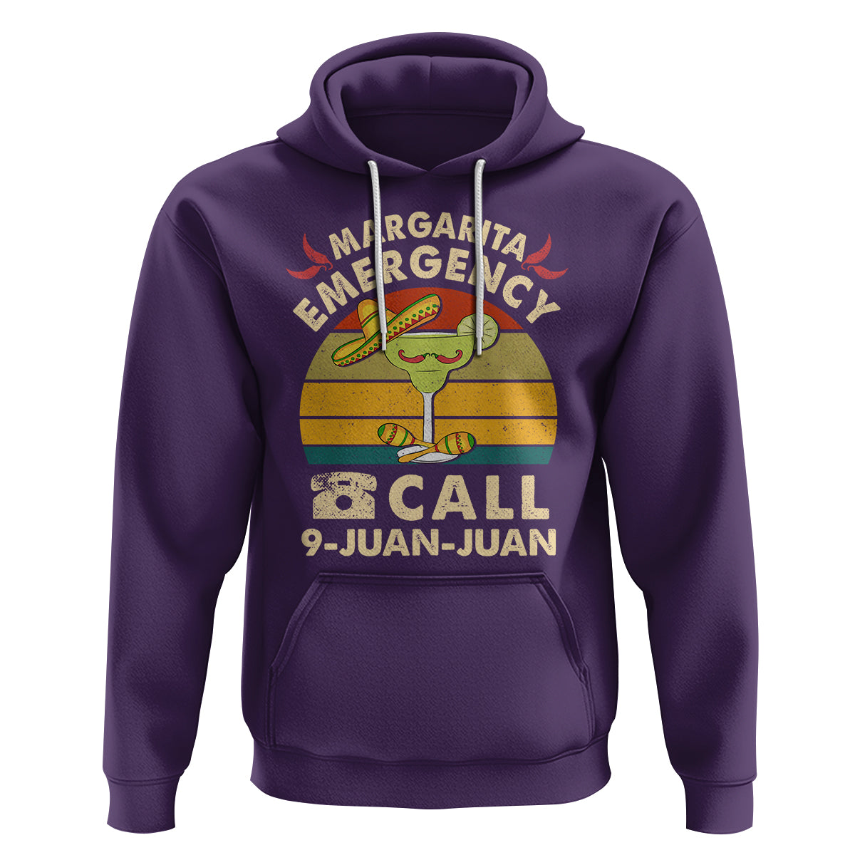 Cinco De Mayo Drinking Hoodie Margarita Emergency Call 9 Juan Juan - Wonder Print Shop