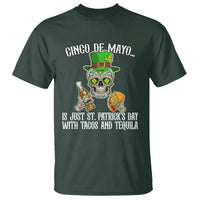 Cinco De Mayo Is Just ST. Patrick's Day With Tacos And Tequila T Shirt - Wonder Print Shop