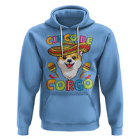 Cinco De Mayo Dog Lover Hoodie Corgo Corgi Mexican Sombrero Maracas - Wonder Print Shop