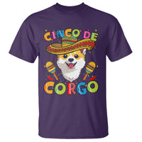 Cinco De Mayo Dog Lover T Shirt Corgo Corgi Mexican Sombrero Maracas - Wonder Print Shop