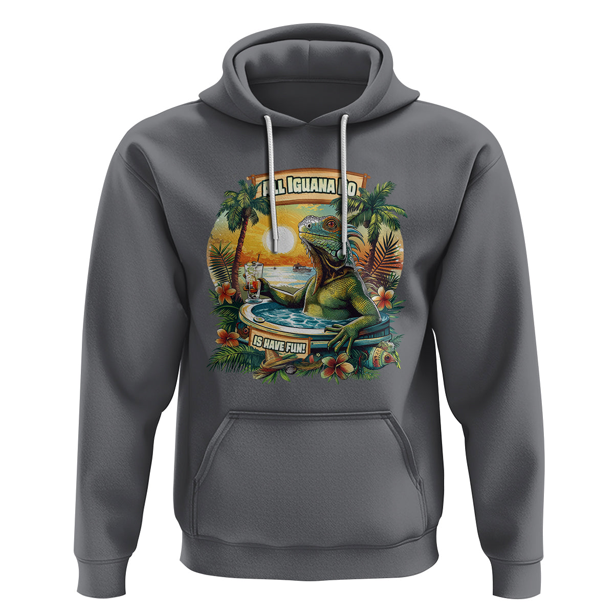 All Iguana Do Is Have Fun Cinco De Mayo Hoodie - Wonder Print Shop