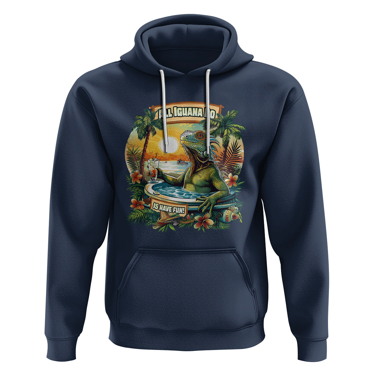 All Iguana Do Is Have Fun Cinco De Mayo Hoodie - Wonder Print Shop