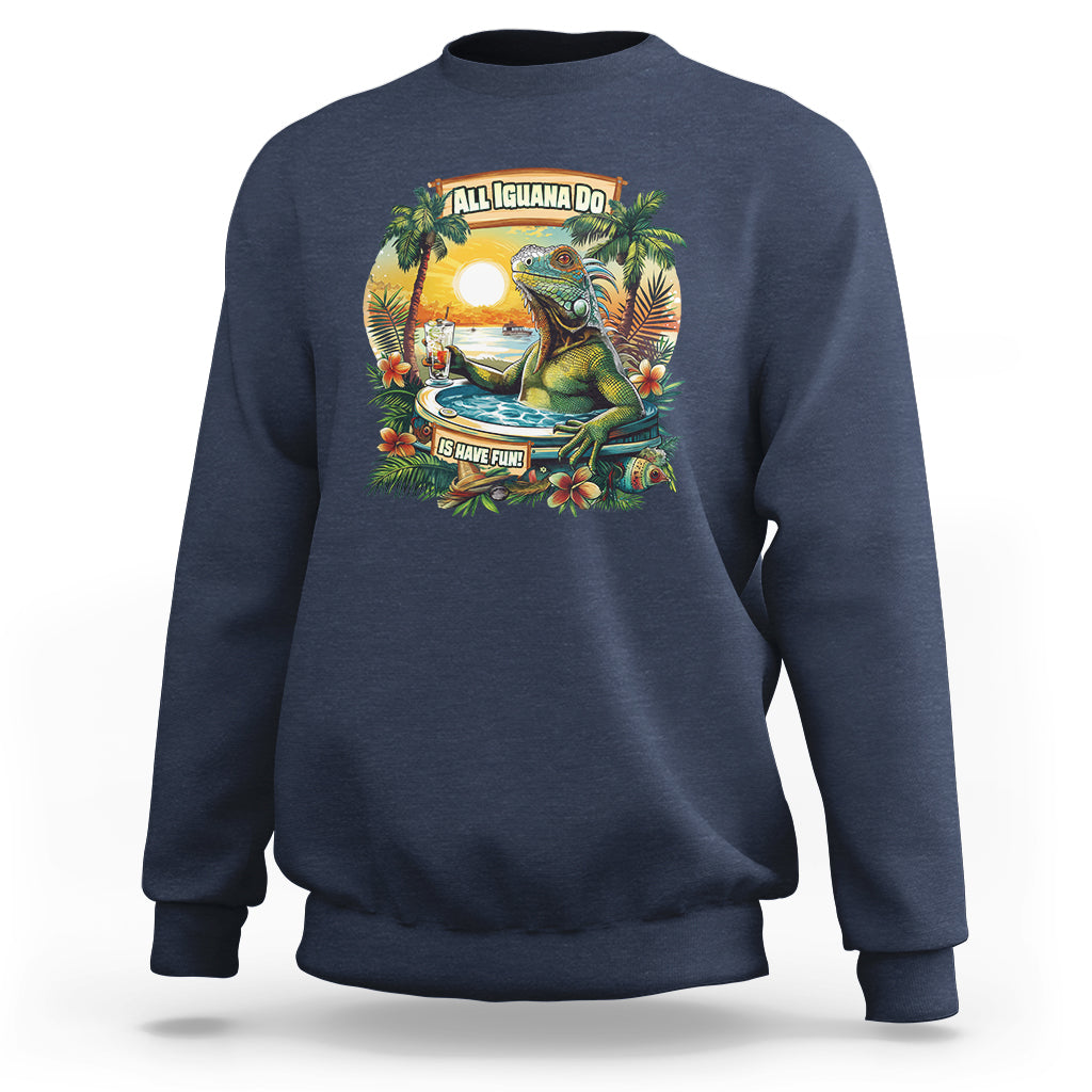 All Iguana Do Is Have Fun Cinco De Mayo Sweatshirt - Wonder Print Shop