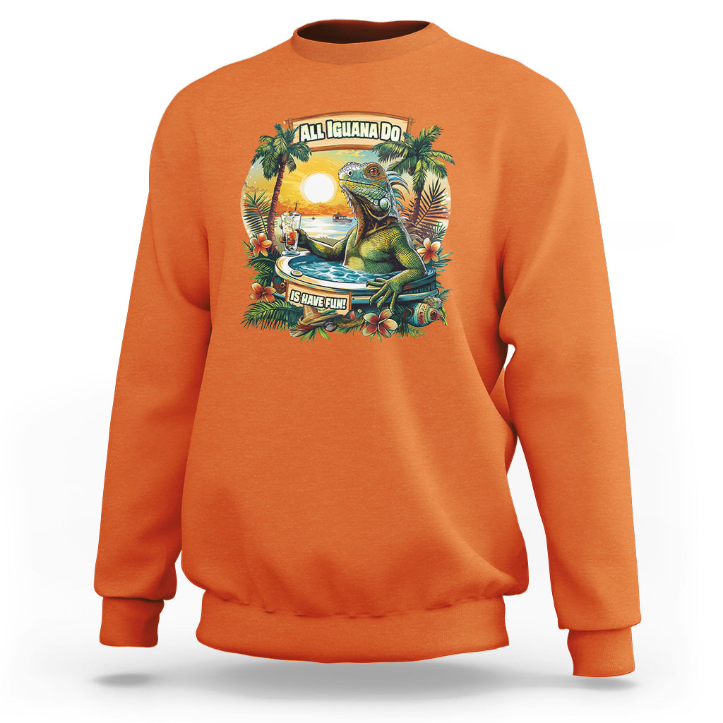 All Iguana Do Is Have Fun Cinco De Mayo Sweatshirt - Wonder Print Shop