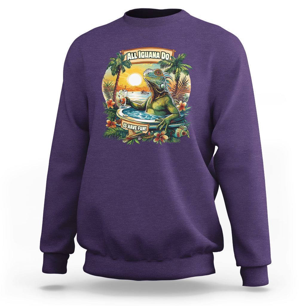 All Iguana Do Is Have Fun Cinco De Mayo Sweatshirt - Wonder Print Shop
