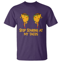 Funny Taco Lover T Shirt Stop Staring At My Tacos - Wonder Print Shop