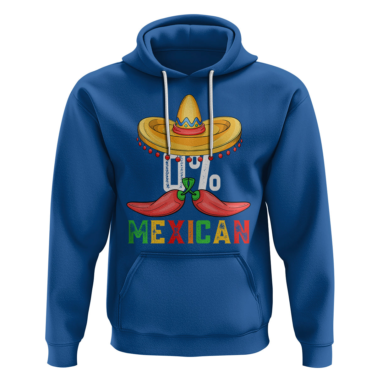 Funny Cinco De Mayo Hoodie 0% Mexican Fiesta Sombrero - Wonder Print Shop
