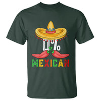 Funny Cinco De Mayo T Shirt 0% Mexican Fiesta Sombrero - Wonder Print Shop