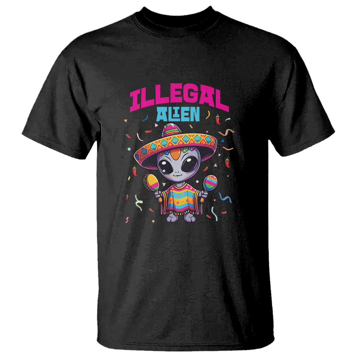 Funny Mexican Illegal Alien Cinco De Mayo T Shirt - Wonder Print Shop