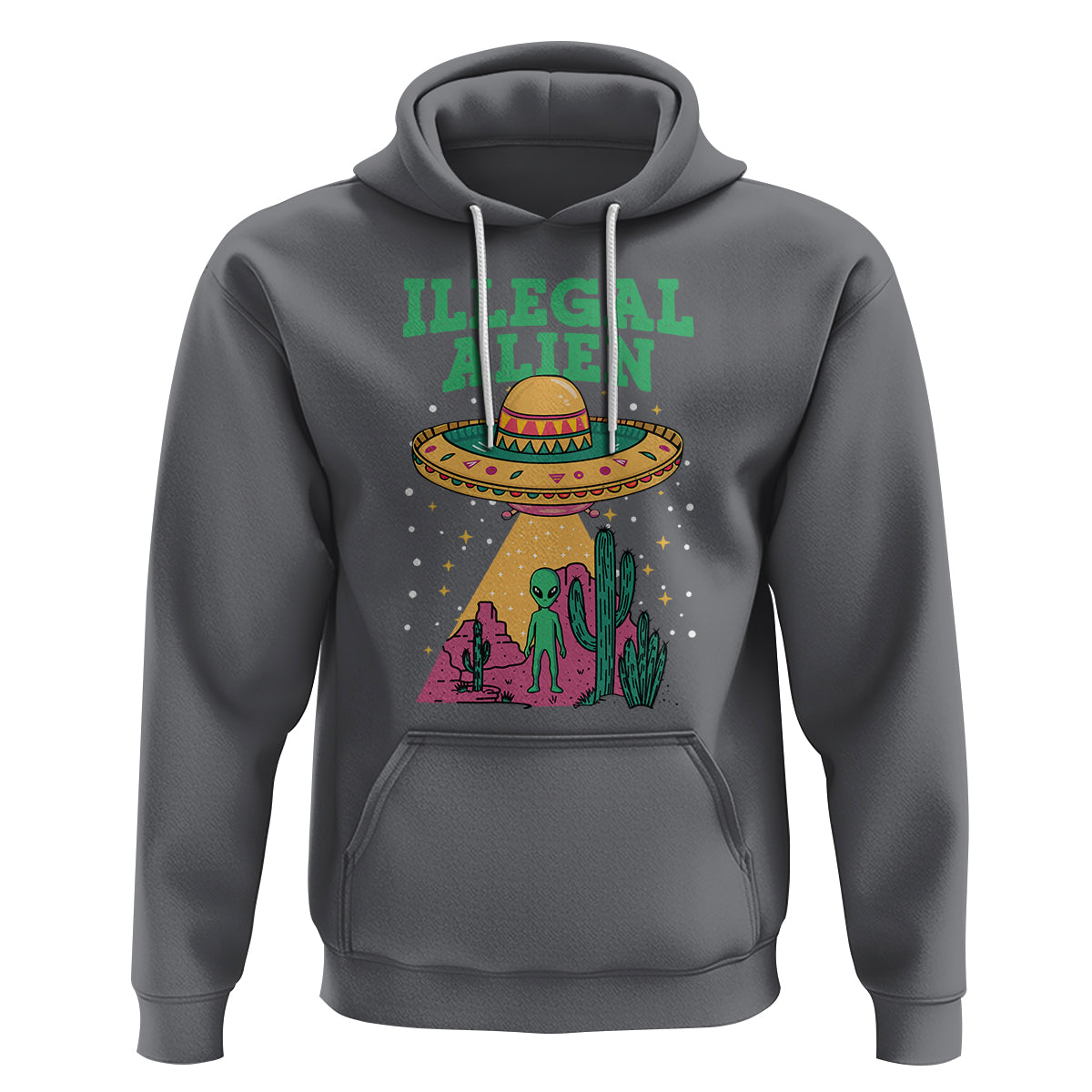 Funny Mexican Illegal Alien Hoodie - Wonder Print Shop
