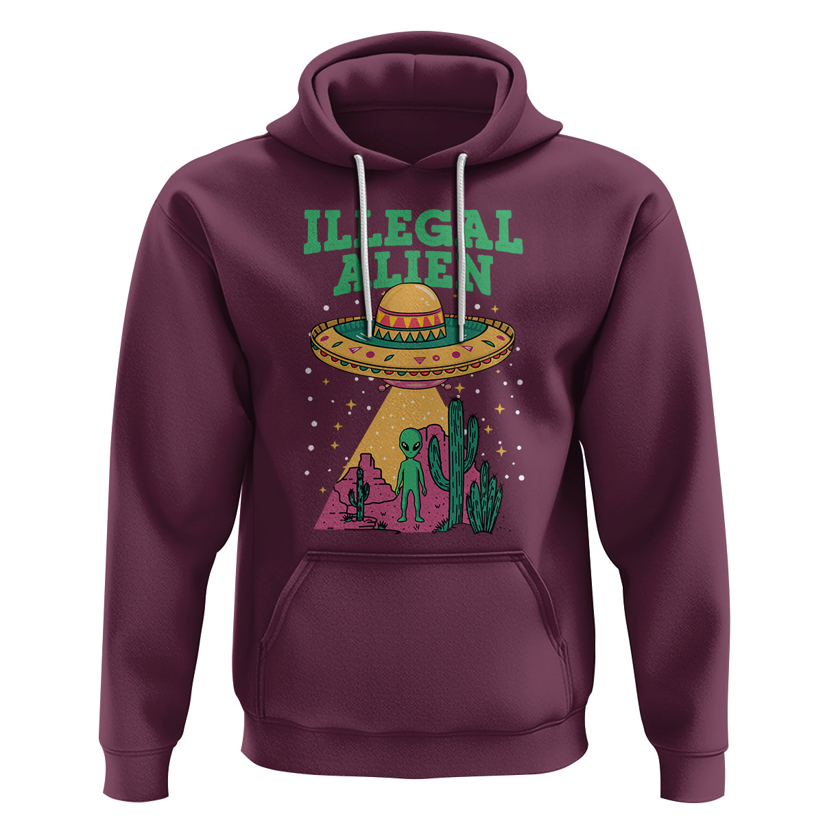 Funny Mexican Illegal Alien Hoodie - Wonder Print Shop