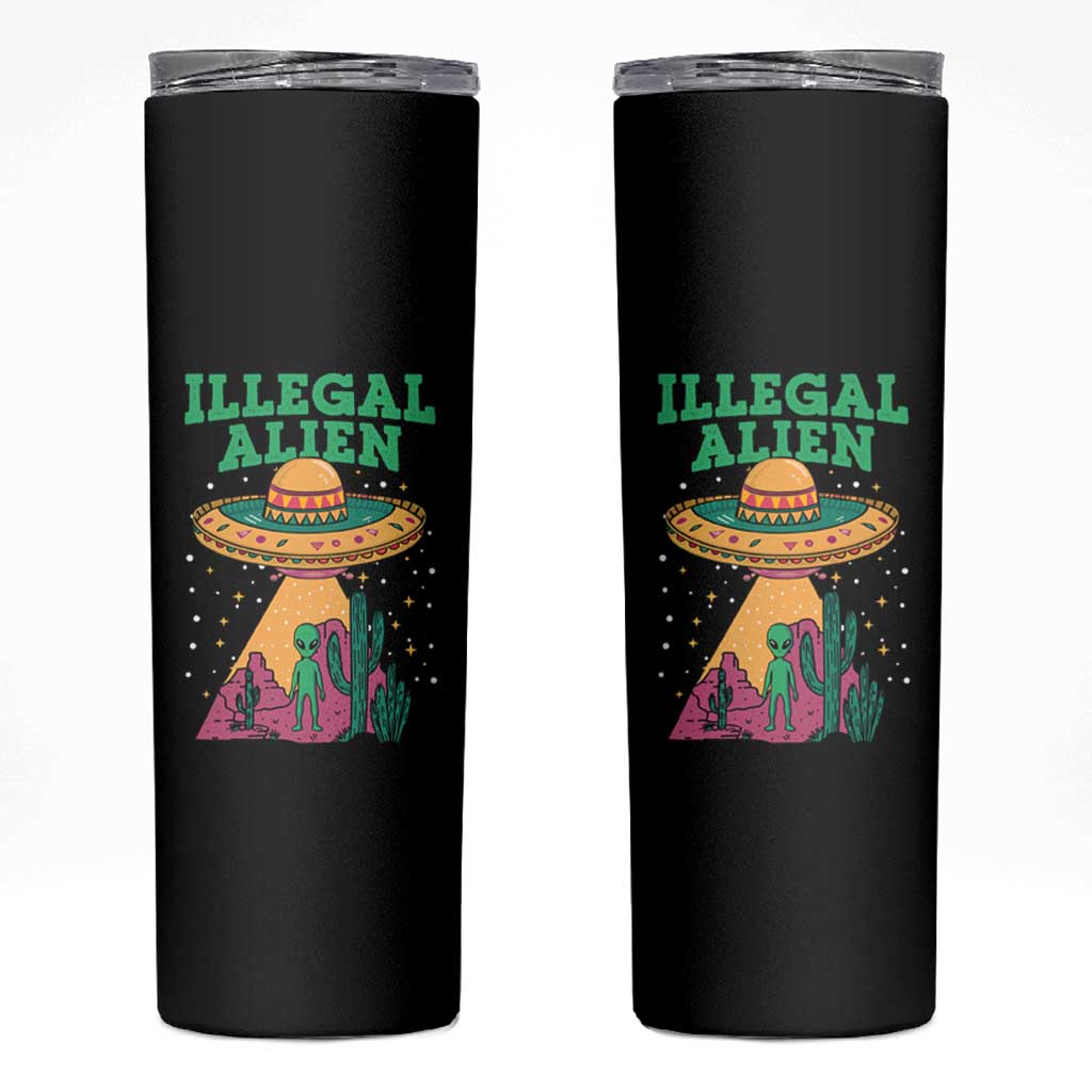Funny Mexican Illegal Alien Skinny Tumbler