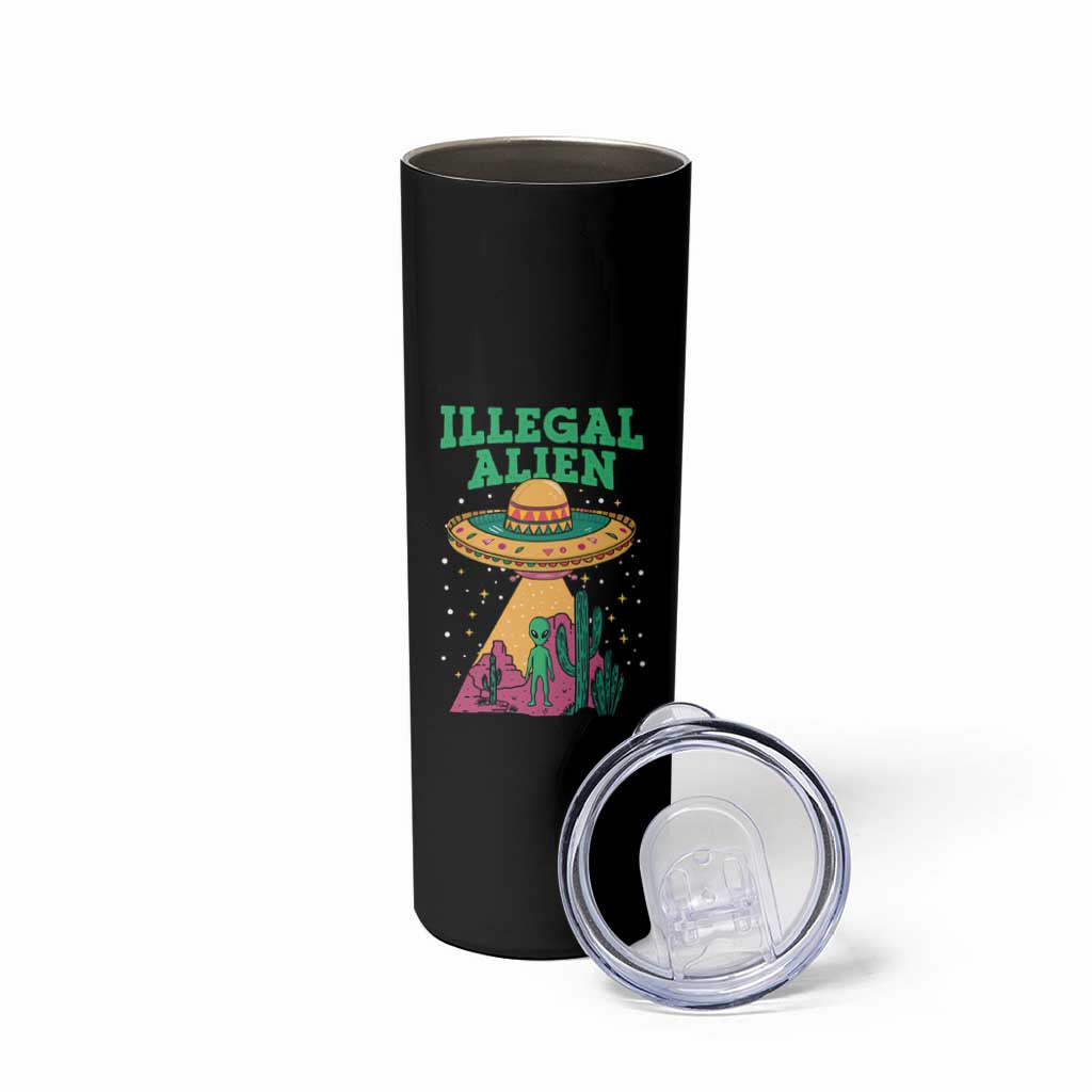 Funny Mexican Illegal Alien Skinny Tumbler