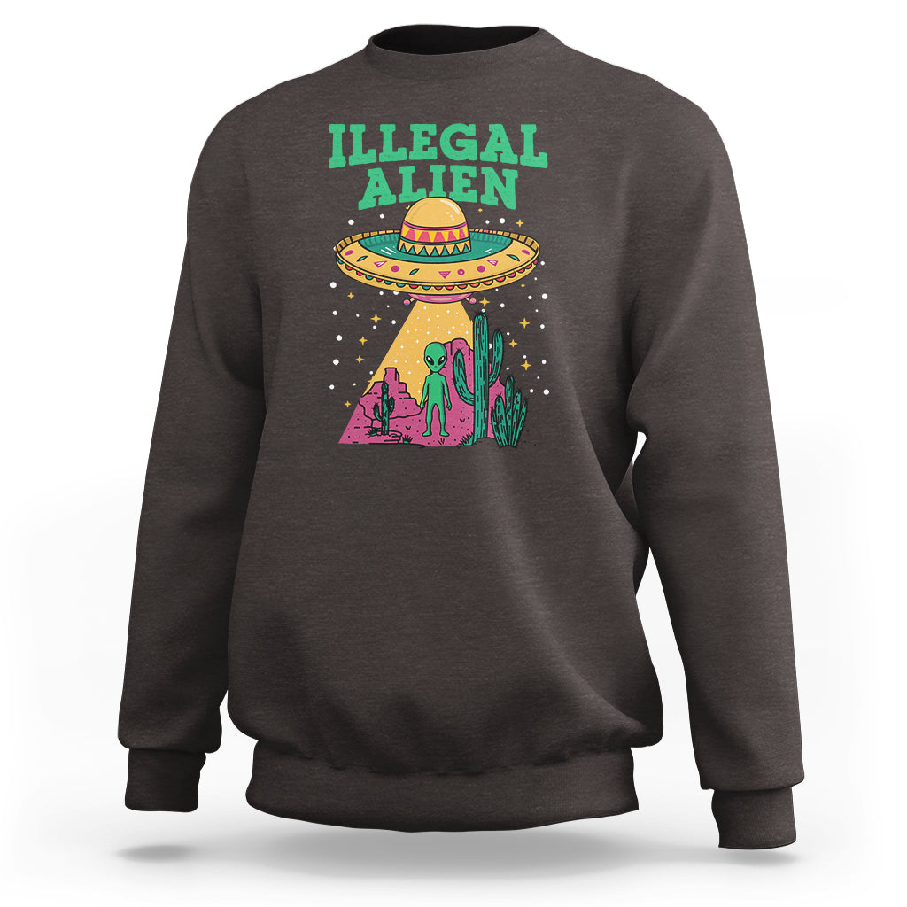 Funny Mexican Illegal Alien Sweatshirt - Wonder Print Shop