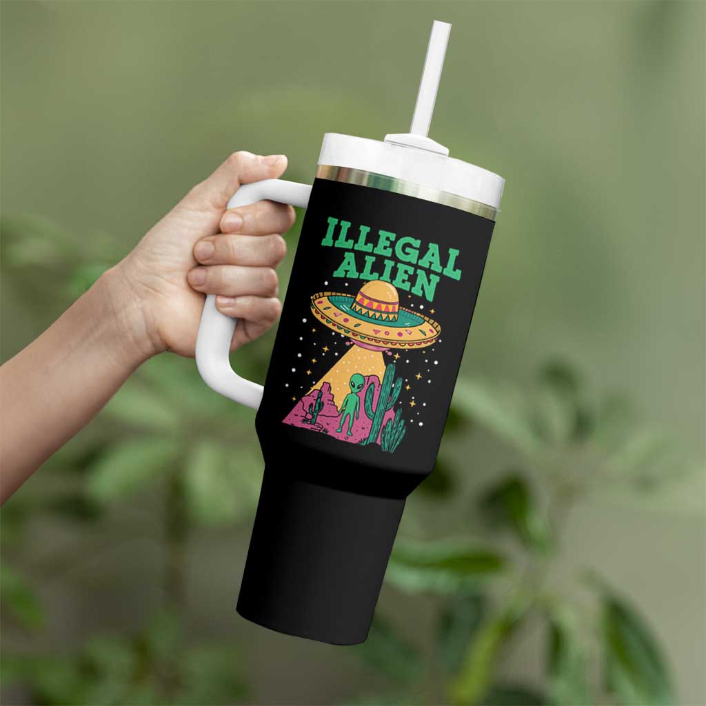 Funny Mexican Illegal Alien Tumbler With Handle