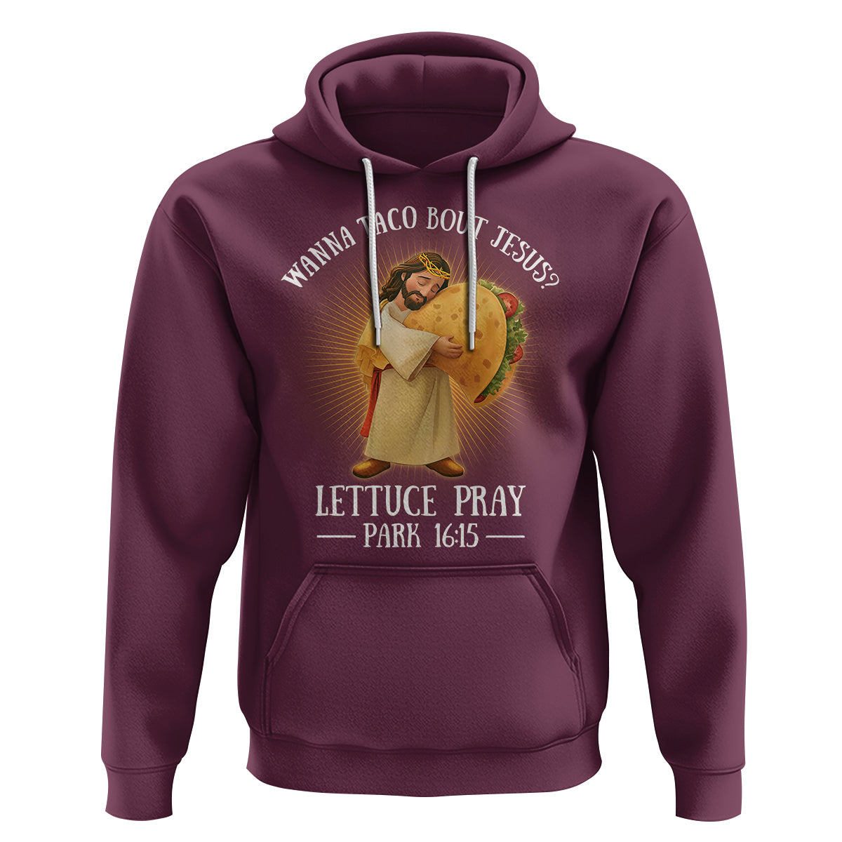 Taco Lover Hoodie Wanna Taco Bout Jesus Cinco de Mayo Christian - Wonder Print Shop