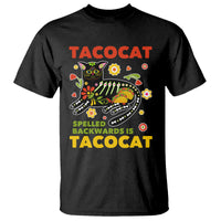 Funny Taco Cat Lover T Shirt Tacocat Spelled Backwards Tacos And Mexican Cats - Wonder Print Shop