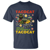 Funny Taco Cat Lover T Shirt Tacocat Spelled Backwards Tacos And Mexican Cats - Wonder Print Shop