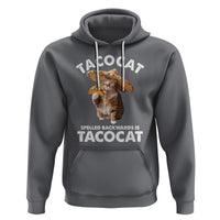 Funny Taco Cat Lover Hoodie Tacocat Spelled Backwards Tacos And Meme Cats - Wonder Print Shop