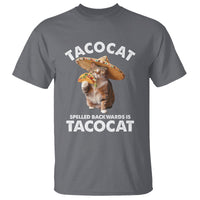 Funny Taco Cat Lover T Shirt Tacocat Spelled Backwards Tacos And Meme Cats - Wonder Print Shop