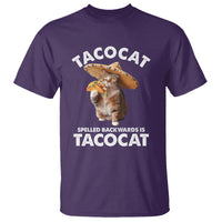 Funny Taco Cat Lover T Shirt Tacocat Spelled Backwards Tacos And Meme Cats - Wonder Print Shop