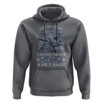 Helicopter Pilot Veteran Hoodie This Old Deaf Veteran Can Still Hear A Huey A Mile Away - Wonder Print Shop