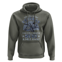 Helicopter Pilot Veteran Hoodie This Old Deaf Veteran Can Still Hear A Huey A Mile Away - Wonder Print Shop