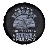 Helicopter Pilot Veteran Spare Tire Cover This Old Deaf Veteran Can Still Hear A Huey A Mile Away