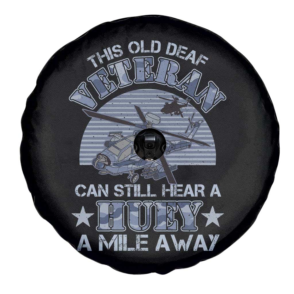 Helicopter Pilot Veteran Spare Tire Cover This Old Deaf Veteran Can Still Hear A Huey A Mile Away