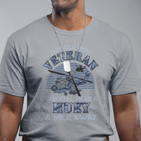Helicopter Pilot Veteran T Shirt This Old Deaf Veteran Can Still Hear A Huey A Mile Away - Wonder Print Shop