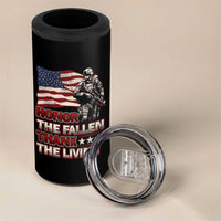 Veteran 4 in 1 Can Cooler Tumbler Honor The Fallen Thank The Living Memorial Day